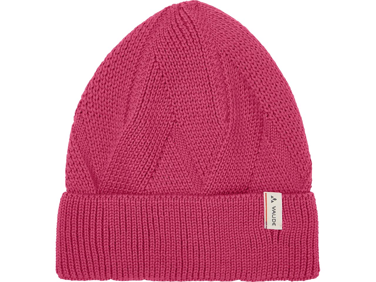 VAUDE Beanie Mütze "Skomer" mit Merinowolle, hibiscus pink