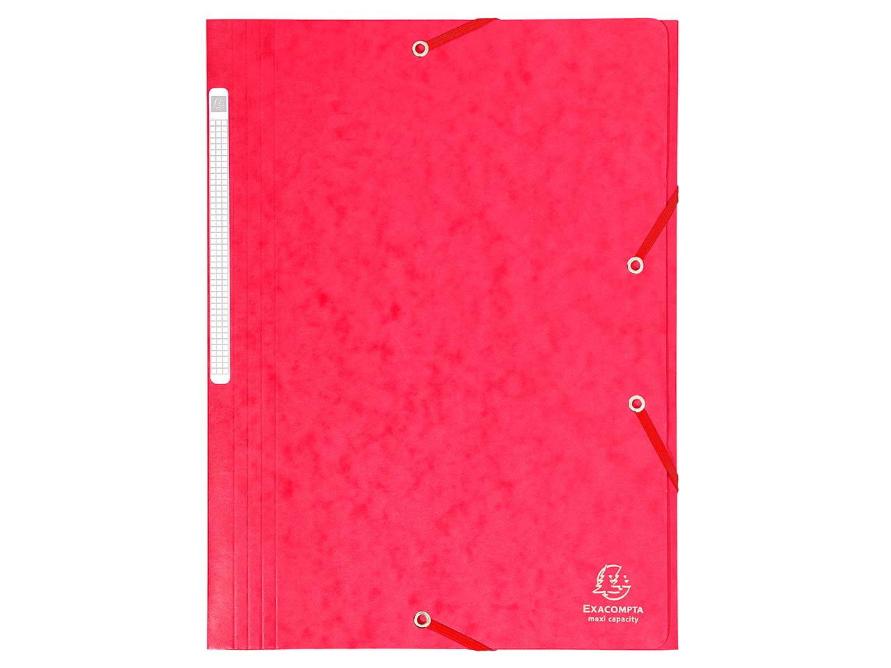 25 Exacompta Sammelmappen, Colorspan-Karton, 425 g/m², DIN A4, 3 Klappen, rot