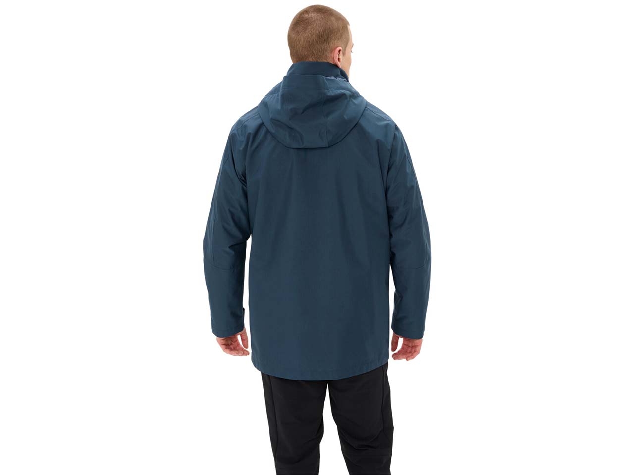 VAUDE Herren-Parka "Idris 3in1 IV" mit angeschnittener Kapuze, dark sea, Gr. M