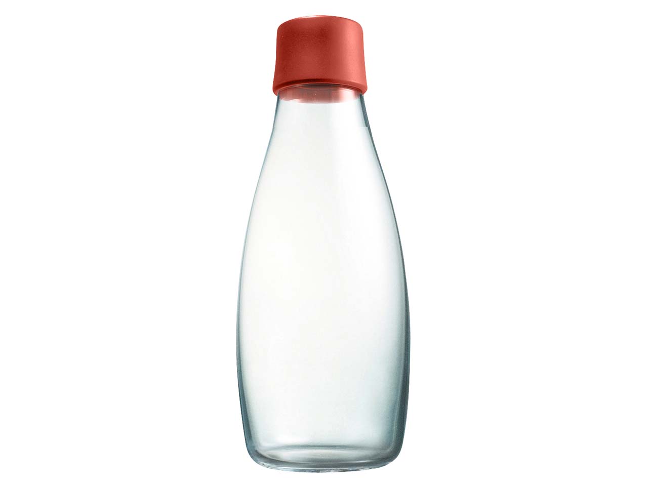 retap Trinkflasche 0,5 l aus Glas dusty red