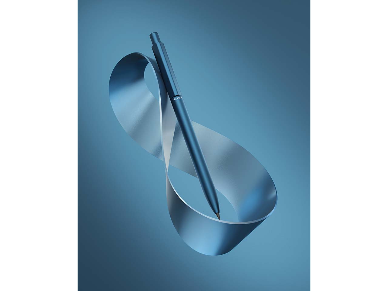 Pelikan Ineo® Endless Bleistift HB, Gehäuse aus Metall, im Etui, ozeanblau