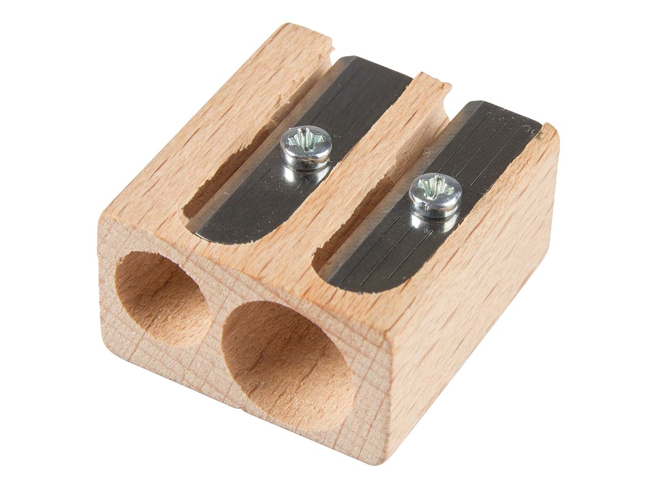 Spitzer aus Holz, zweifach