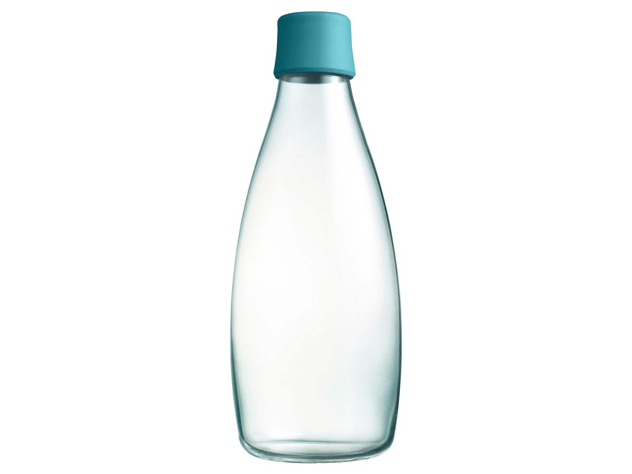retap Trinkflasche 0,8 l aus Glas petroleum green