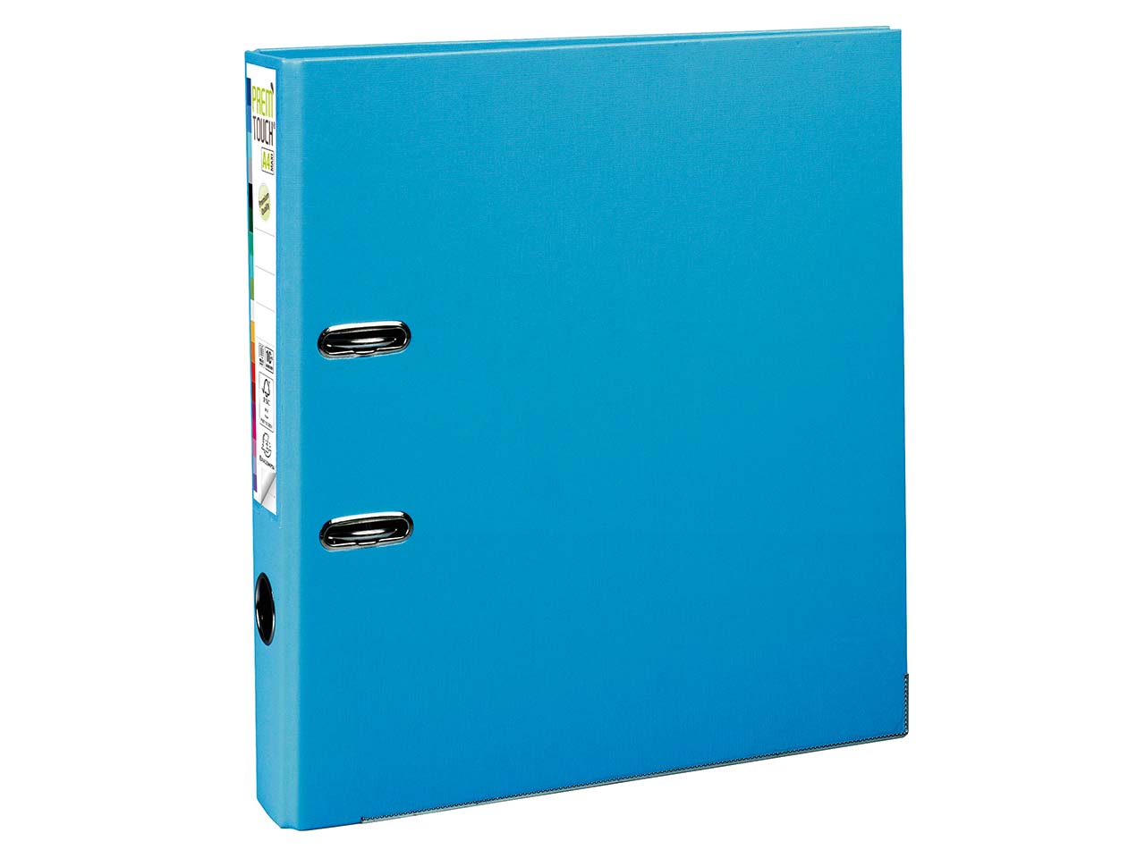 10 Exacompta Premium-Ordner "Prem'Touch", DIN A4 Maxi, hellblau, RB 50 mm