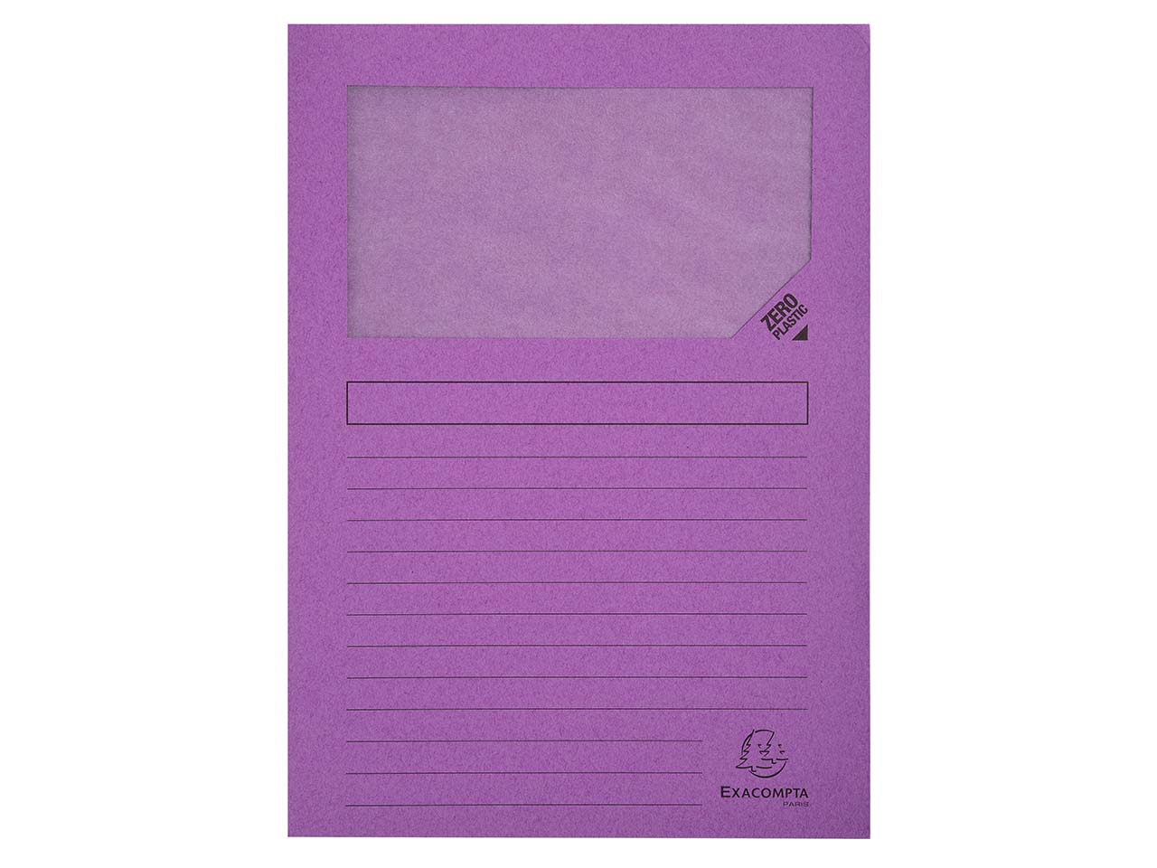 4 x 100 Exacompta Fenstermappen "Forever", 130 g/m², DIN A4, flieder
