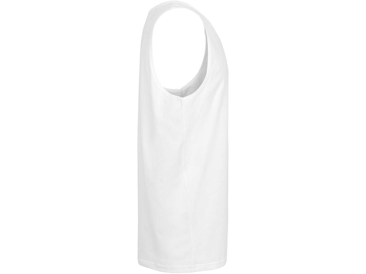 Neutral Bio-Herren-Tanktop mit Rundhalsausschnitt, weiß, Gr. S