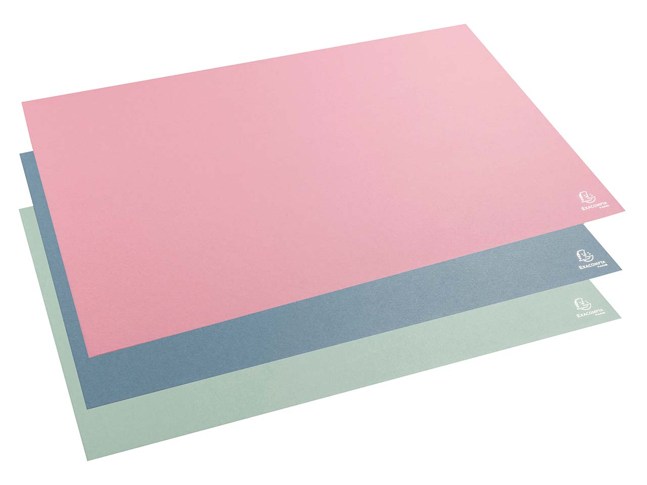 8 Exacompta Schreibunterlagen "Autentik" aus Karton, 575 x 375 mm, sortiert