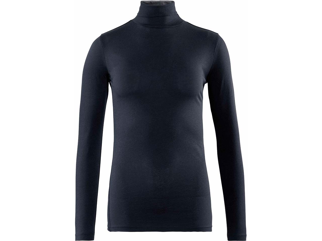 Living Crafts Bio-Damen-Langarmshirt "NIA" mit Rollkragen, ink blue, Gr. XL
