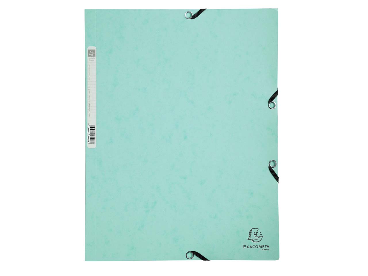 25 Exacompta Sammelmappen, Colorspan-Karton, 400 g/m², DIN A4, 3 Klappen, pastellgrün