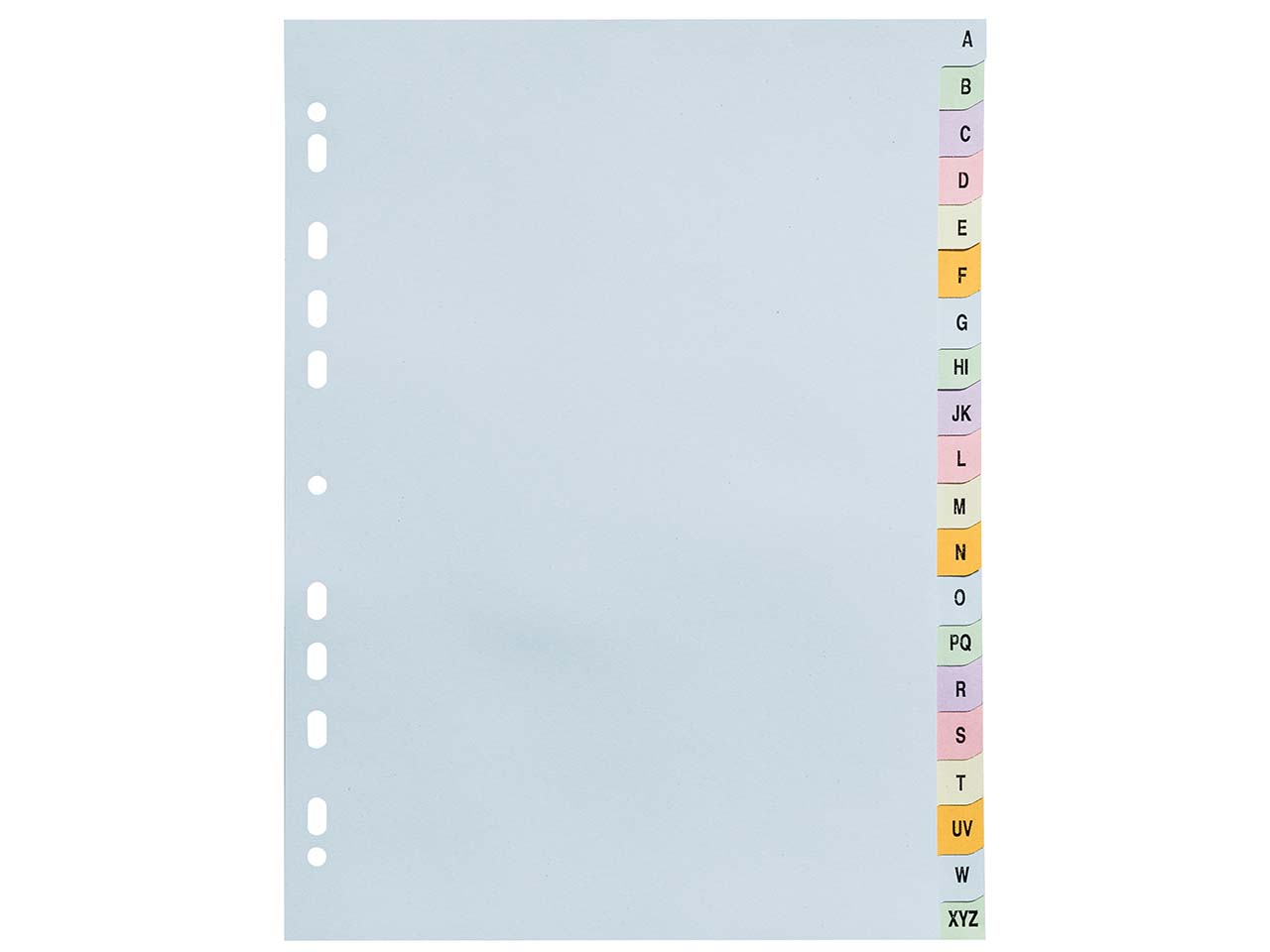 20 Exacompta Register "Forever", 20 Taben A-Z, 170 g/m², DIN A4, sortiert