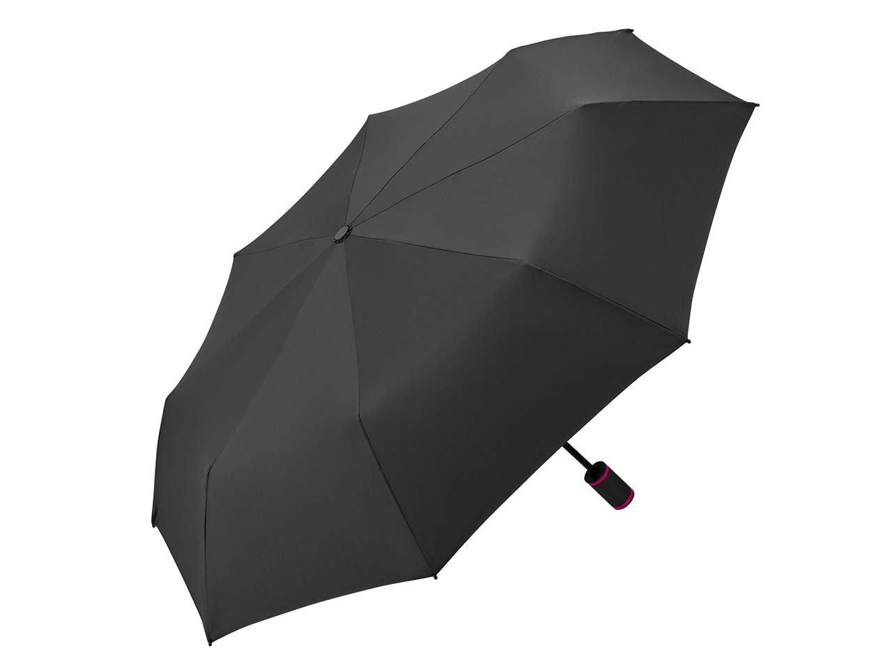 FARE Taschenschirm AOC "Mini Style" mit Doppelautomatik, schwarz-magenta