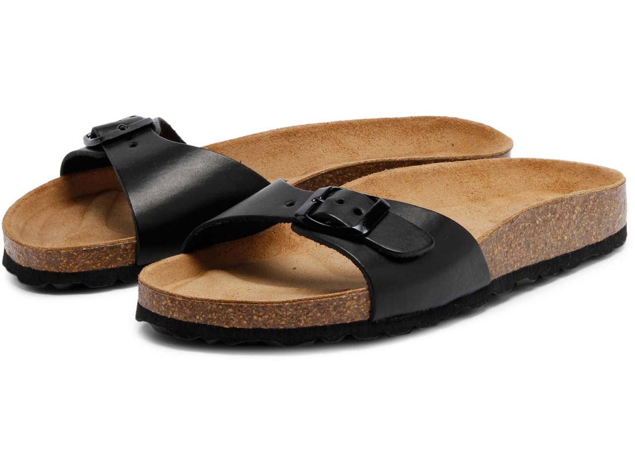 GRAND STEP SHOES Damen-Sandalen "LINDA" mit verstellbarem Riemen, black, Gr. 41