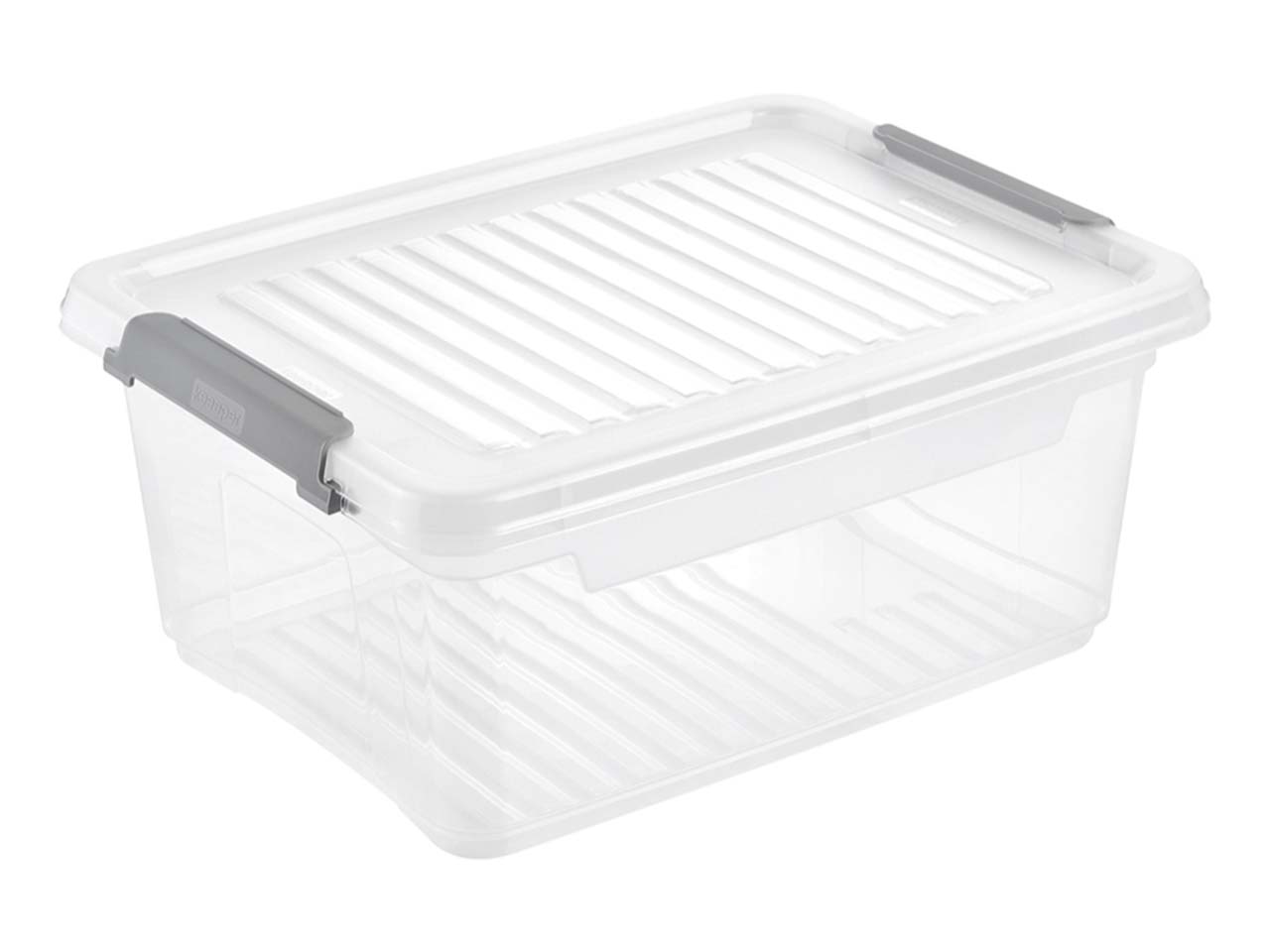 keeeper Clip-Aufbewahrungsbox "Leonie" 37,5 x 28,5 x 16 cm, 11,4 l, natural transparent