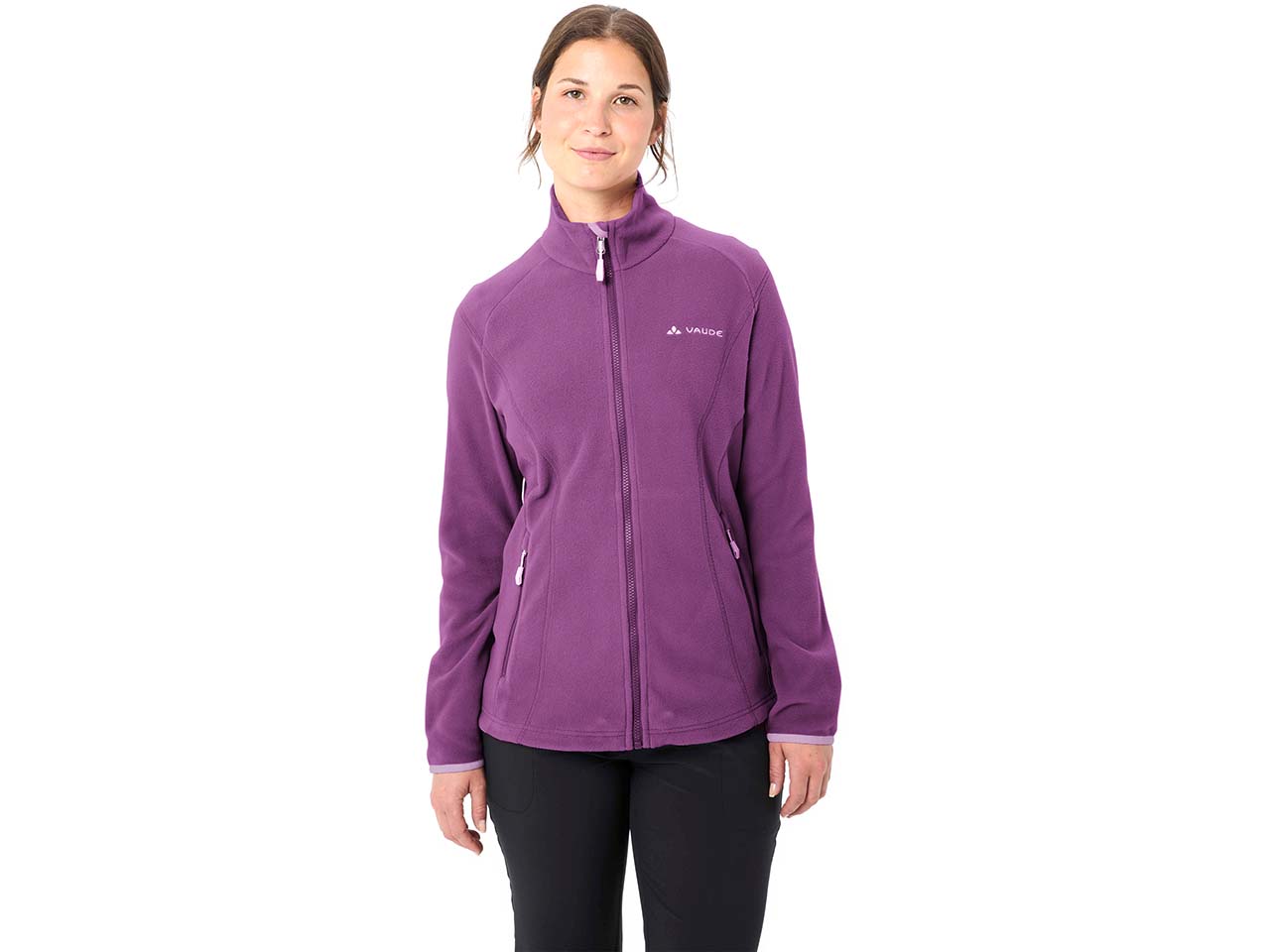 VAUDE Damen-Fleecejacke "Rosemoor II" mit Stehkragen, magenta, Gr. 40
