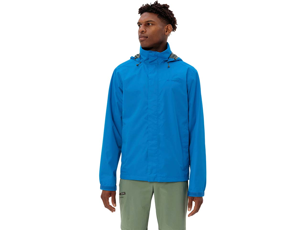 VAUDE Herren-Outdoorjacke "Escape Light jacket" mit sep. Kragen, radiate blue, Gr. L
