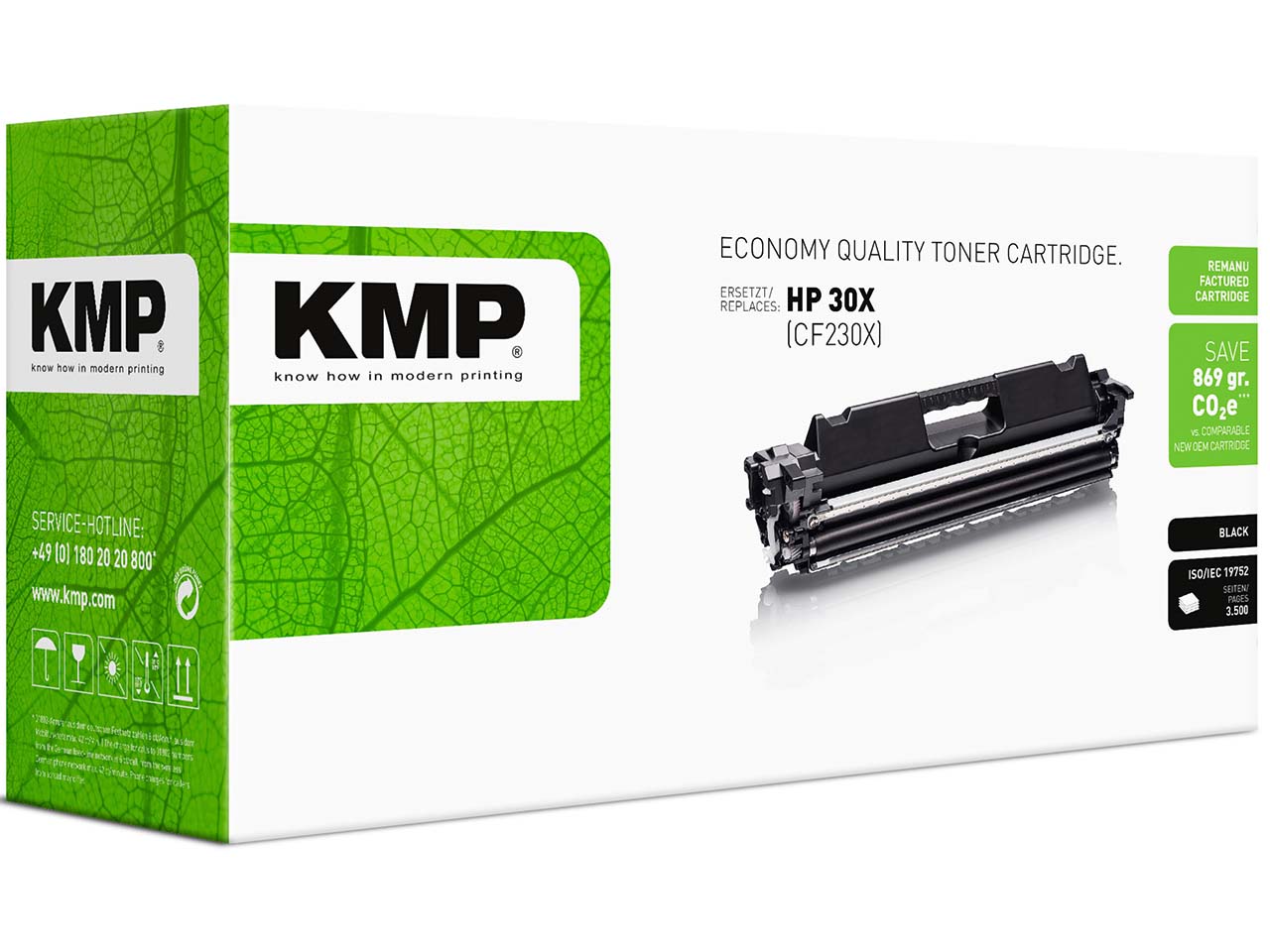 KMP Toner ersetzt HP Nr. 30X schwarz