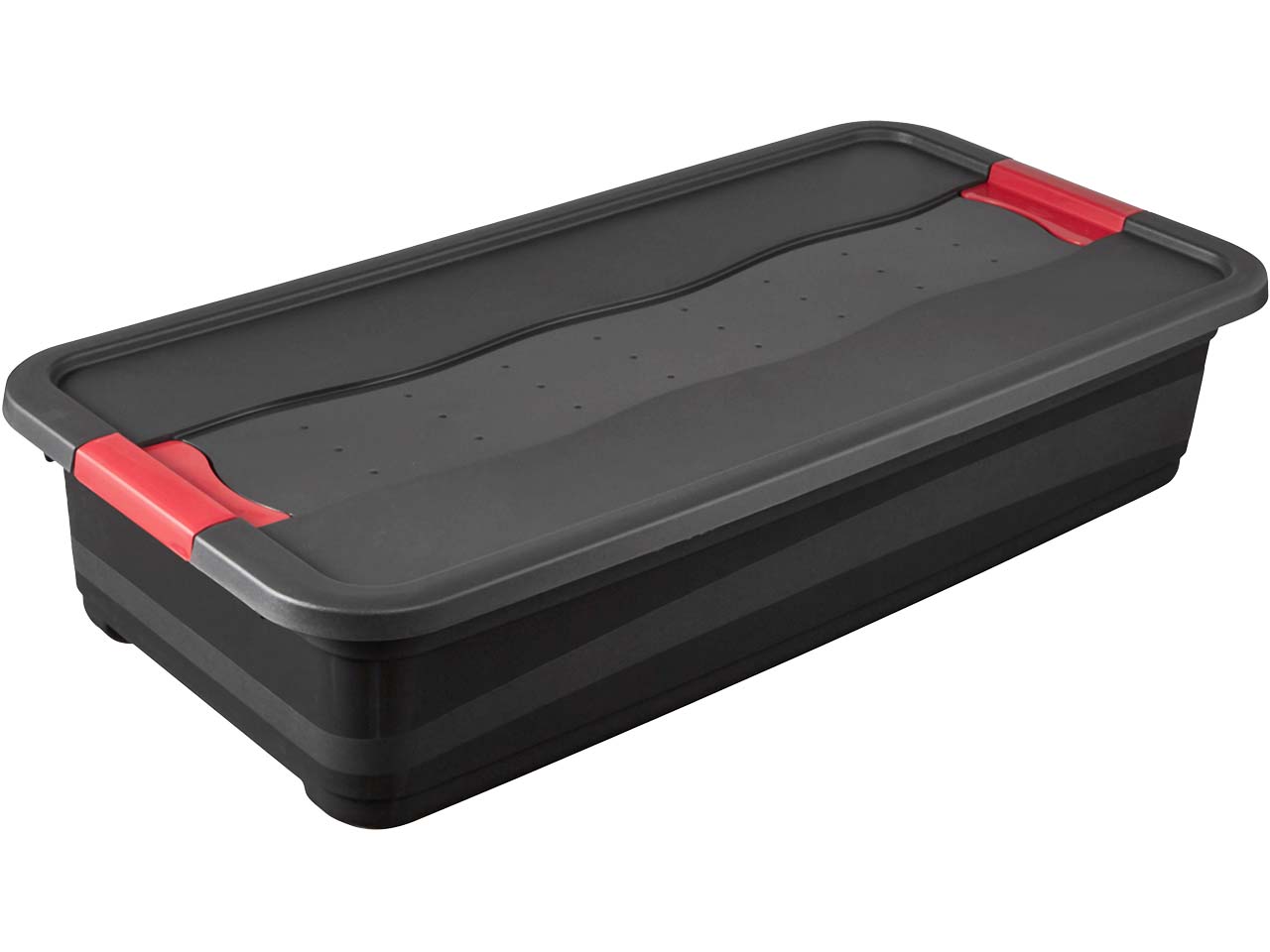 Transportbehälter KEEEPER eckhart Transportboxen Gr B H L 395 cm x 17 cm x 795 cm schwarz (schwarz rot) Aufbewahrungsbox Stapelbox Stapelboxen Transportboxen 33 Liter mit Deckel Schiebeverschluss extra stabil
