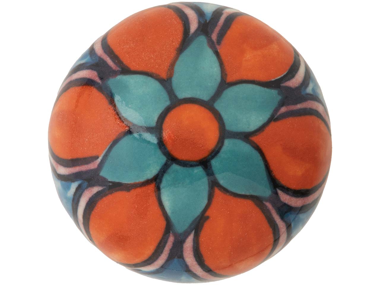 tranquillo Flaschenverschluss "FLORAL", orange