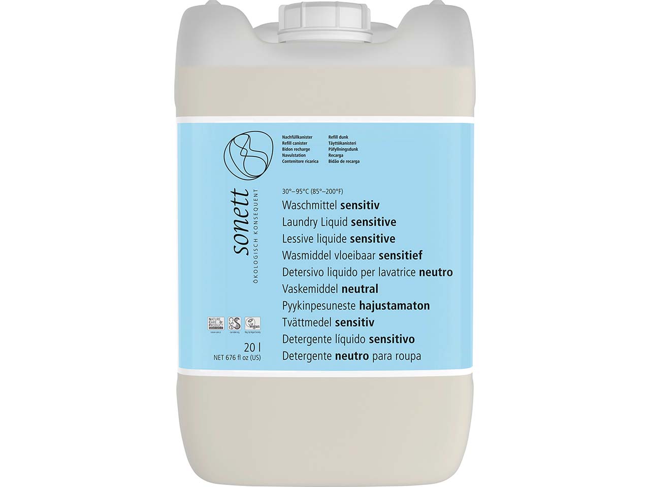 Sonett Flüssigwaschmittel "Sensitiv", Nachfüllung, 20 l