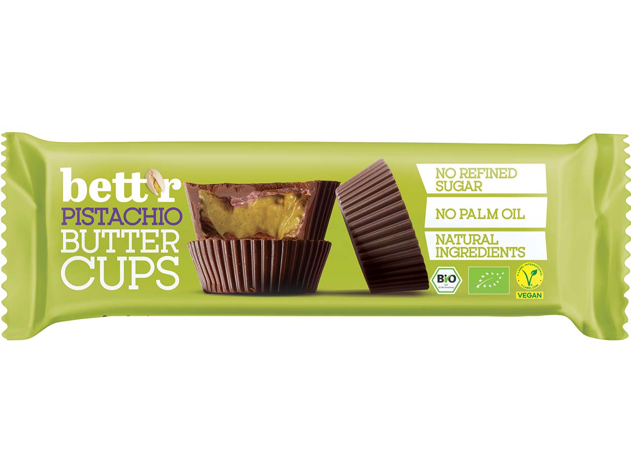 bett'r Bio-Pistaziencreme-Cups "Pistachio Butter" vegan, 39 g