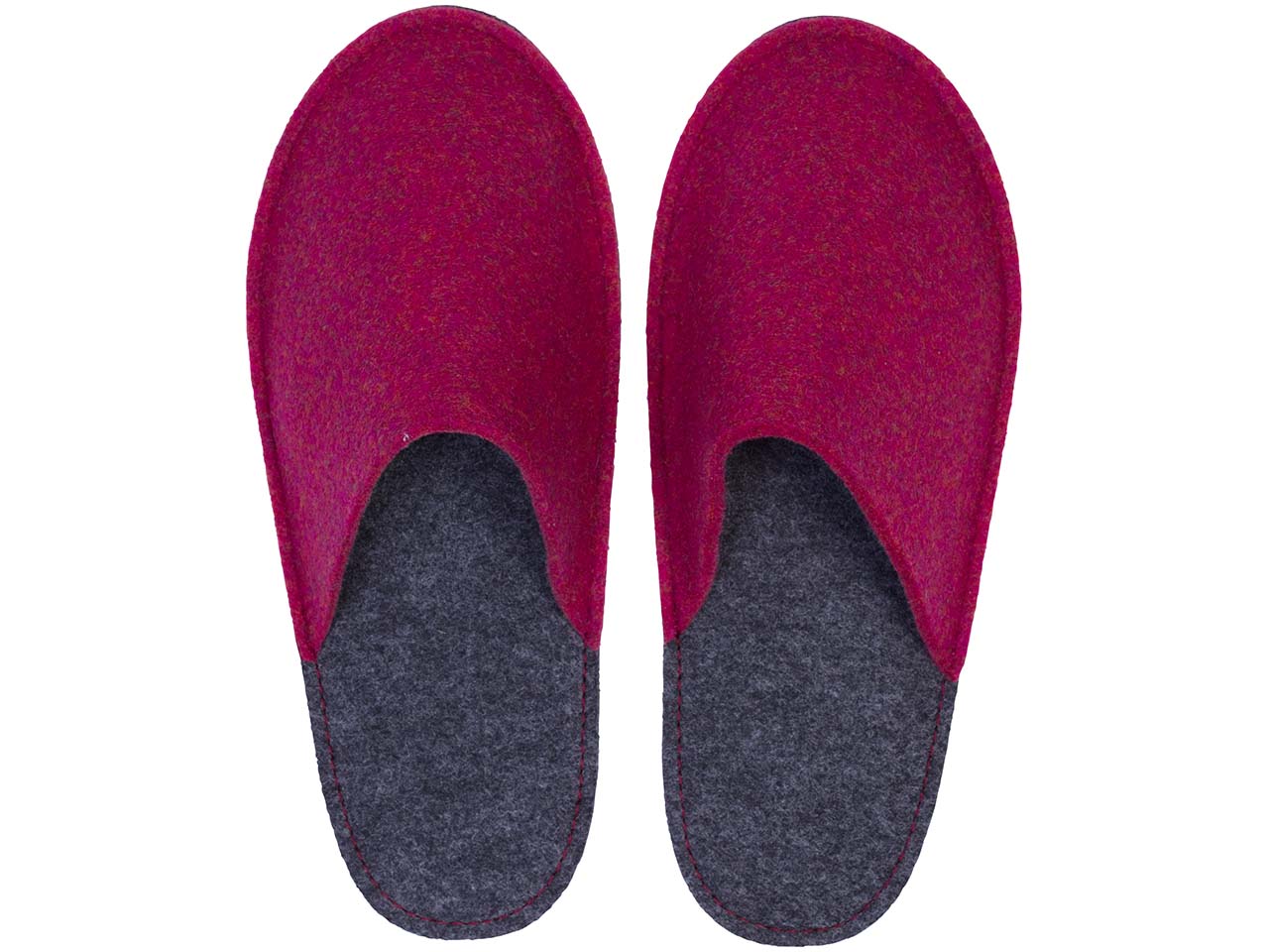 Hausschuhe 'Pantoffel HELD' aus recycling PET, beere, Gr. 42/43