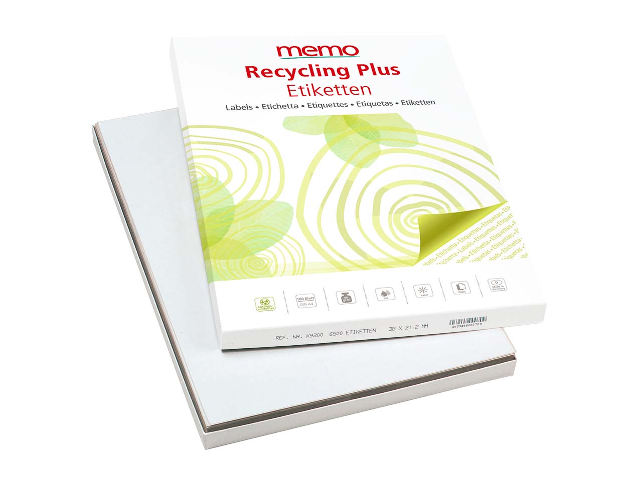 memo-Etiketten 210 x 148,5 mm, 200 Stk.