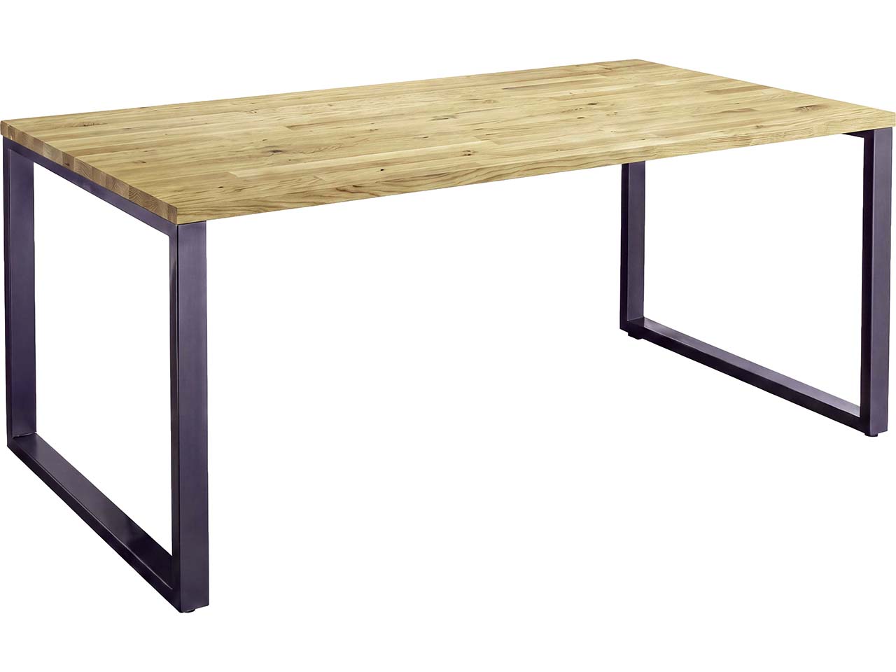 Schreibtisch "CONTACT Statement" 180 x 80 cm, Gestell schwarz, Eiche geölt