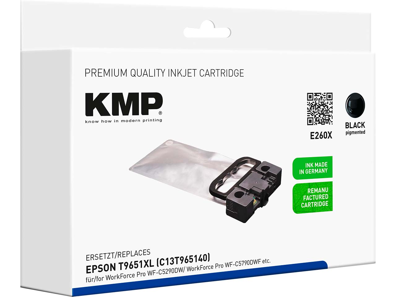 KMP Tintenpatrone ersetzt Epson T9651XL schwarz
