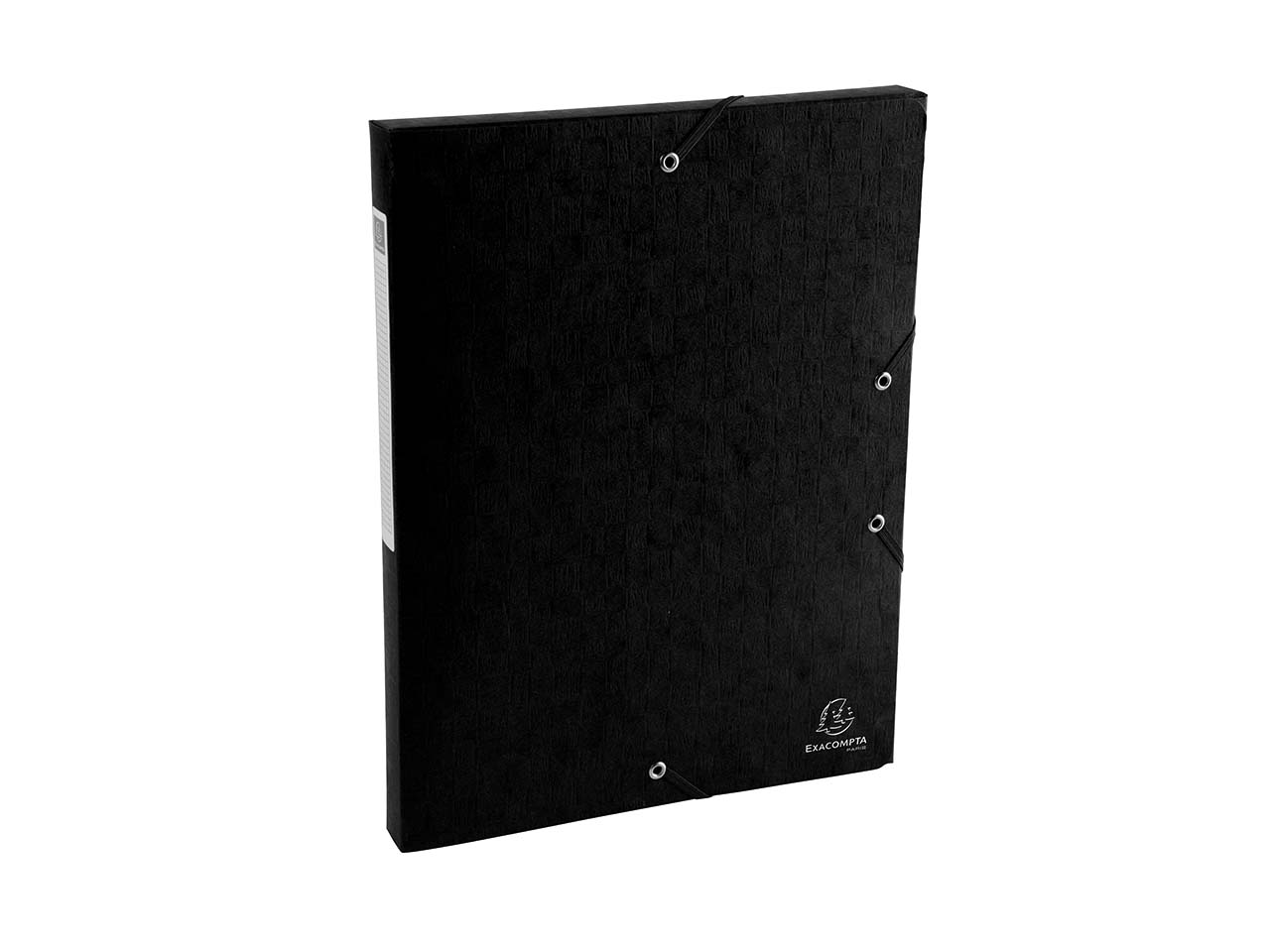 10 Exacompta Archivboxen "Scotten" aus Colorspan, 600 g/m², DIN A4, schwarz, RB 25 mm