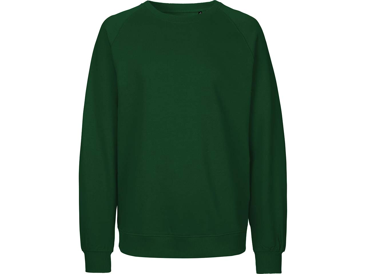 Neutral Bio-Unisex-Sweatshirt mit Rundhalsausschnitt, bottle green, Gr. M