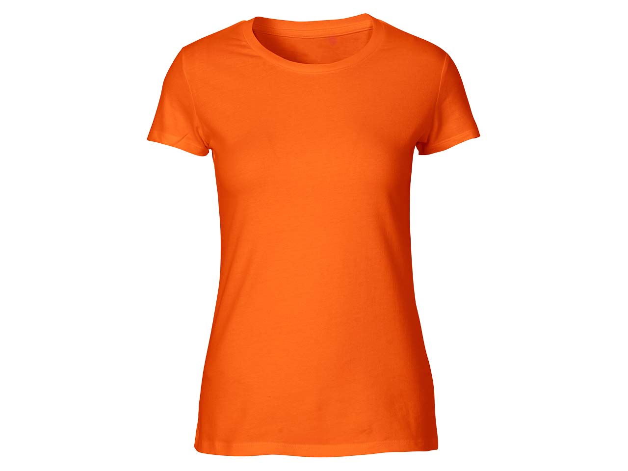 Neutral Bio-Damen-T-Shirt mit Rundhalsausschnitt orange, Gr. M