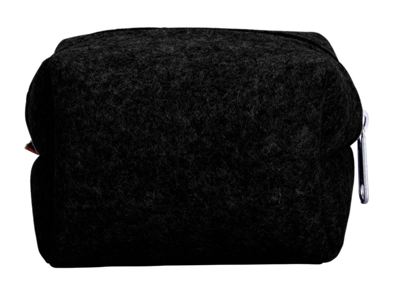 Kosmetiktasche 'Puck' aus Filz schwarz
