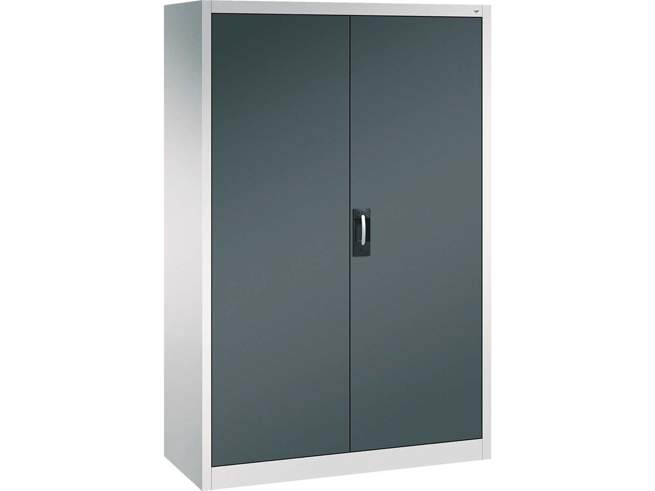 C+P Büroschrank Acurado, H1950xB1200xT500mm, Lichtgrau/Anthrazitgrau
