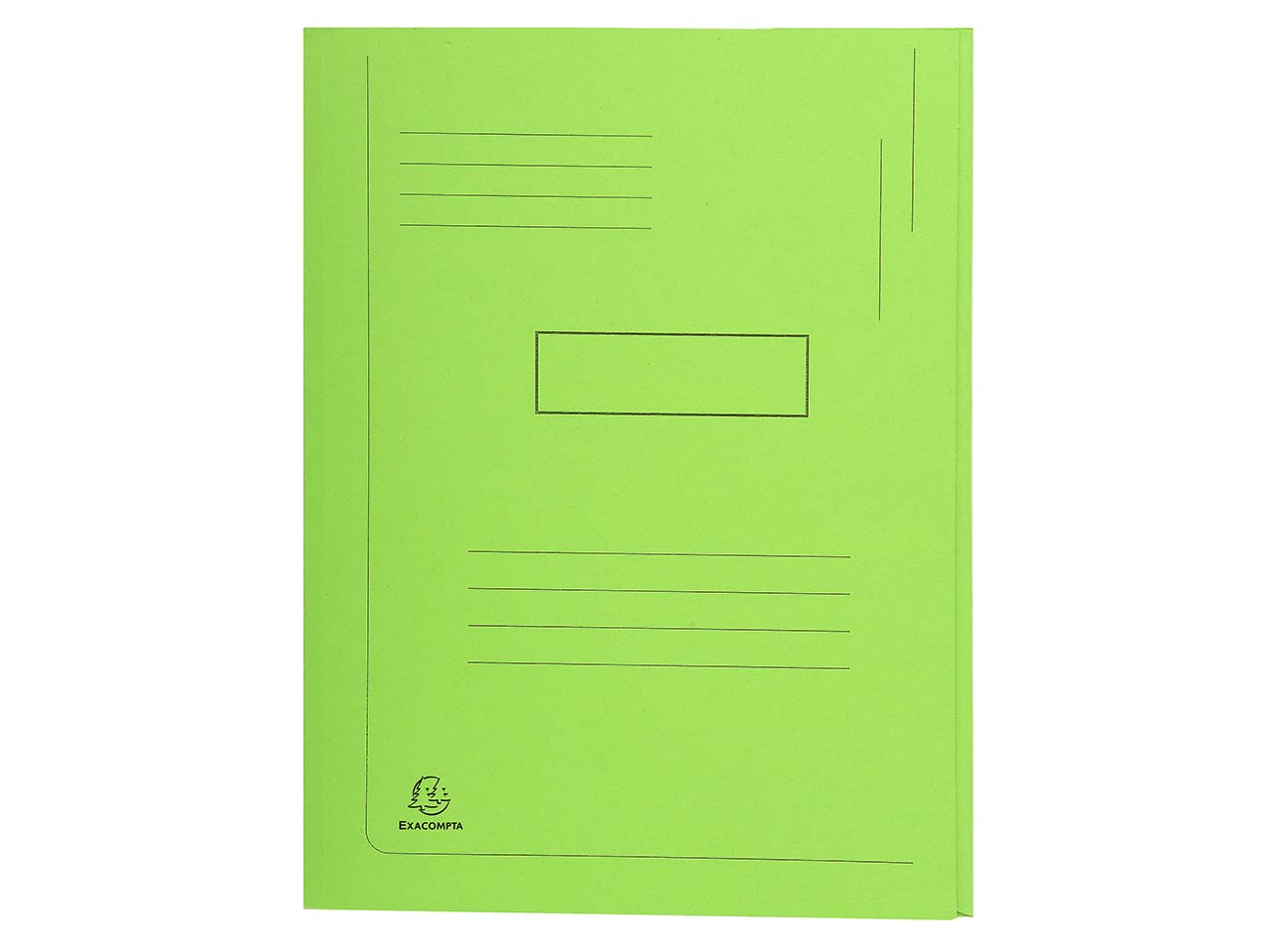 50 Exacompta Aktenmappen "Forever", 2 Klappen, 290 g/m², DIN A4, intensivgrün