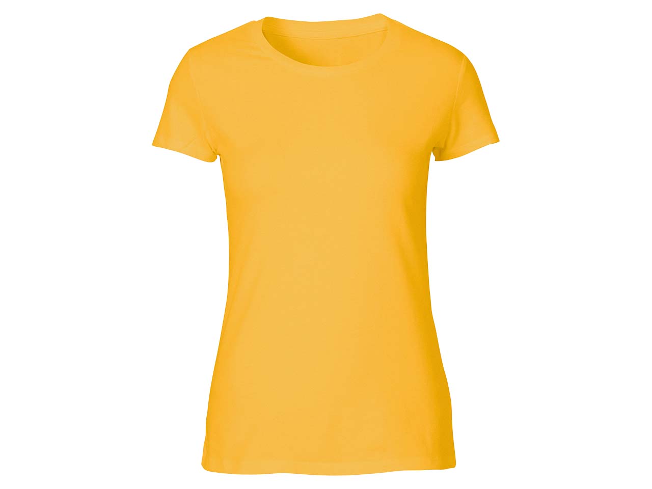 Neutral Bio-Damen-T-Shirt mit Rundhalsausschnitt gelb, Gr. XL