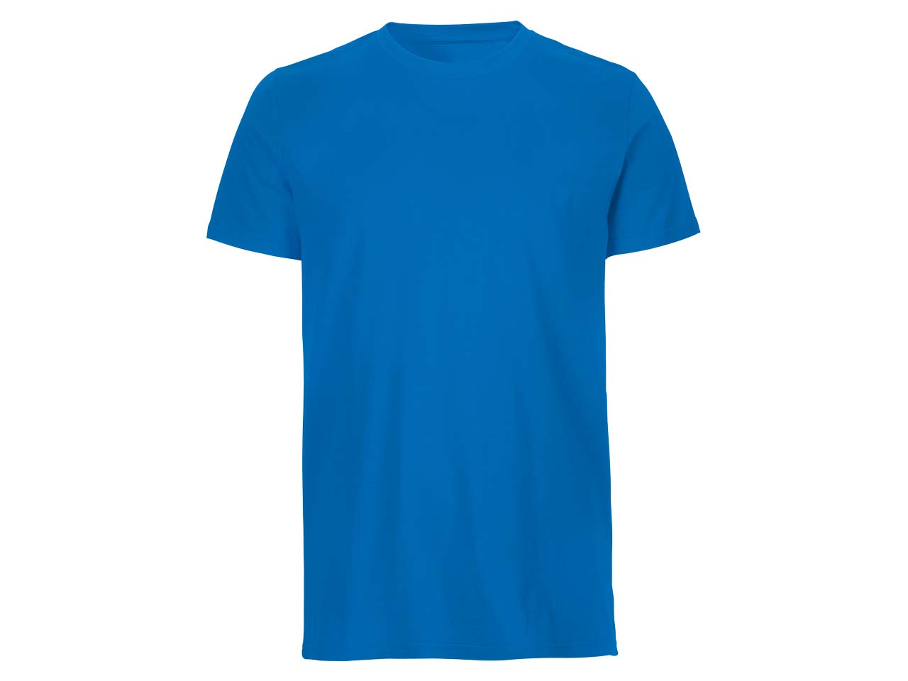 Neutral Bio-Herren-T-Shirt mit Rundhalsausschnitt royalblau, Gr. S