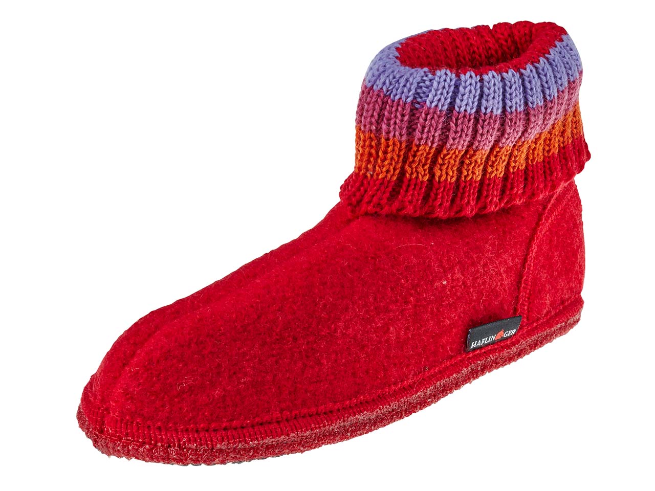 Haflinger Hüttenschuhe "Paul" rot, Gr. 37
