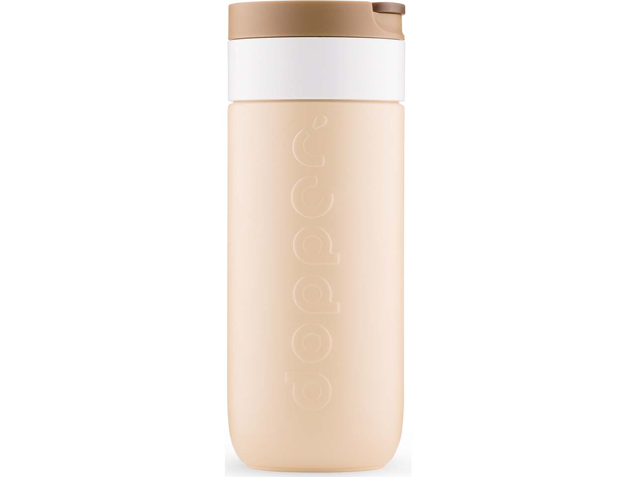 Dopper Isolierbecher "Travel Mug" 400 ml inkl. 1-farbigem Aufdruck, earthy brown