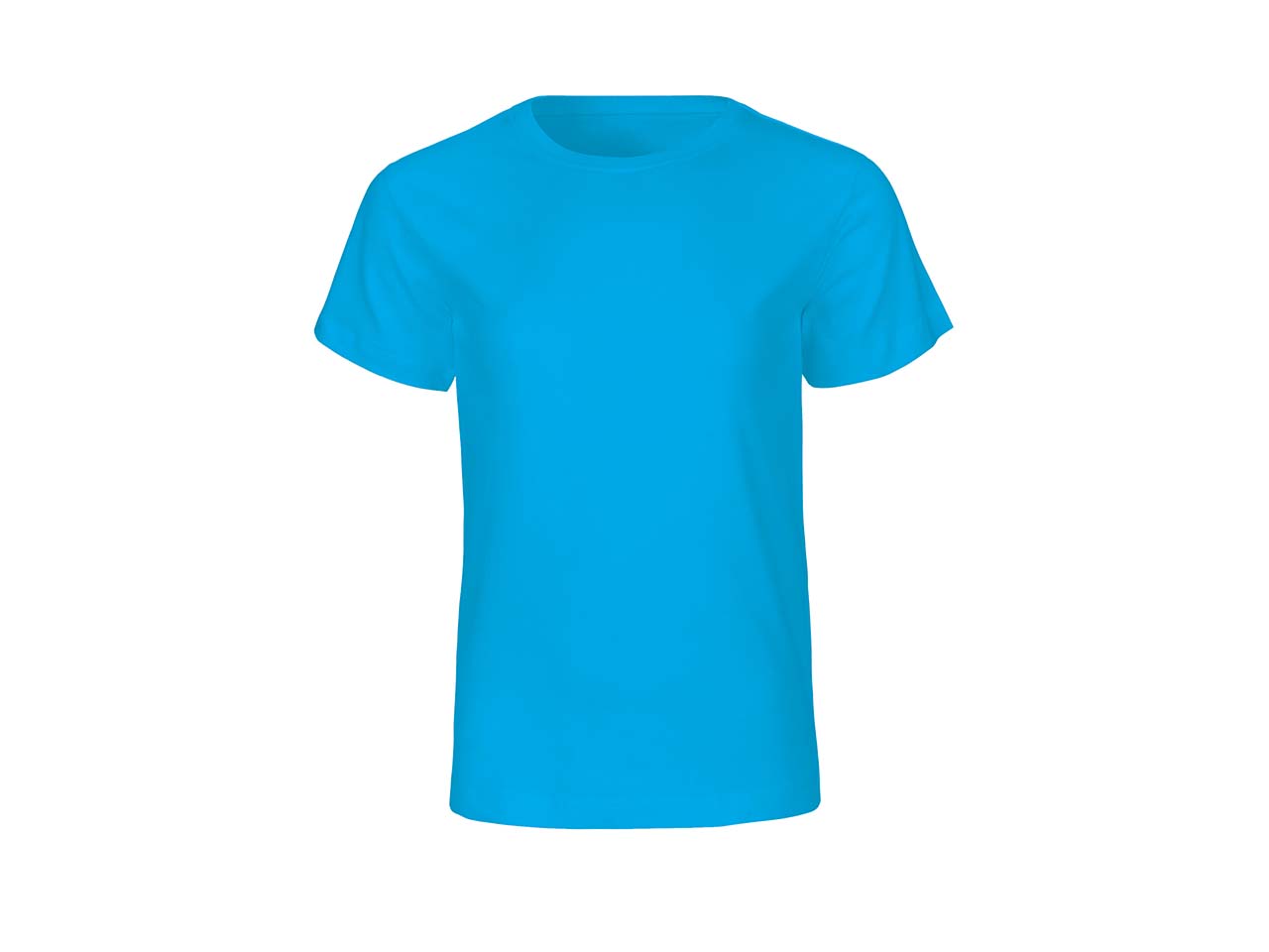 Neutral Bio-Kinder T-Shirt mit Rundhalsausschnitt saphirblau, Gr. 116/122