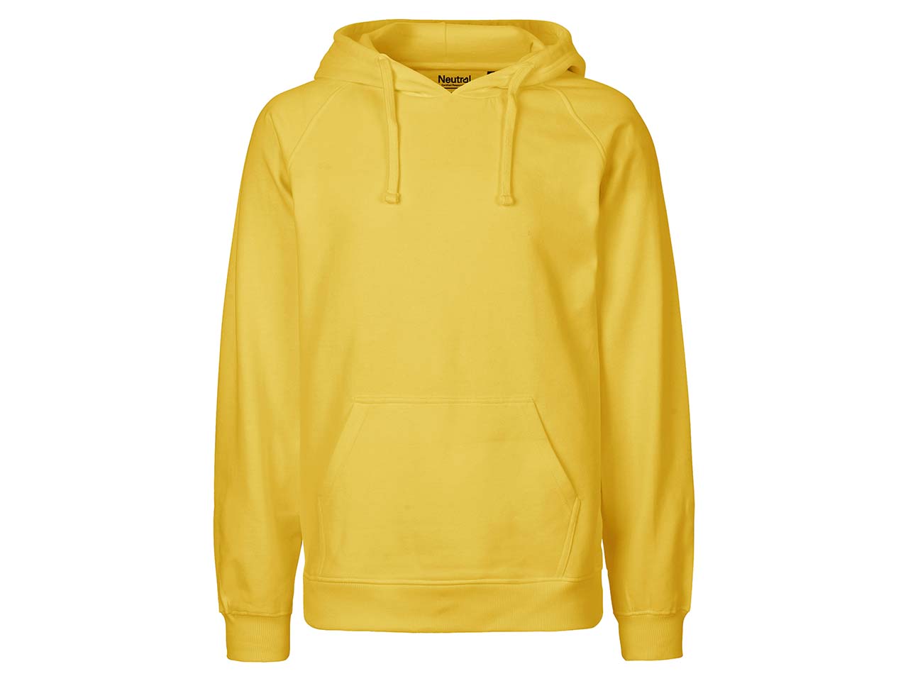 Neutral Bio-Herren-Hoodie yellow, Gr. M