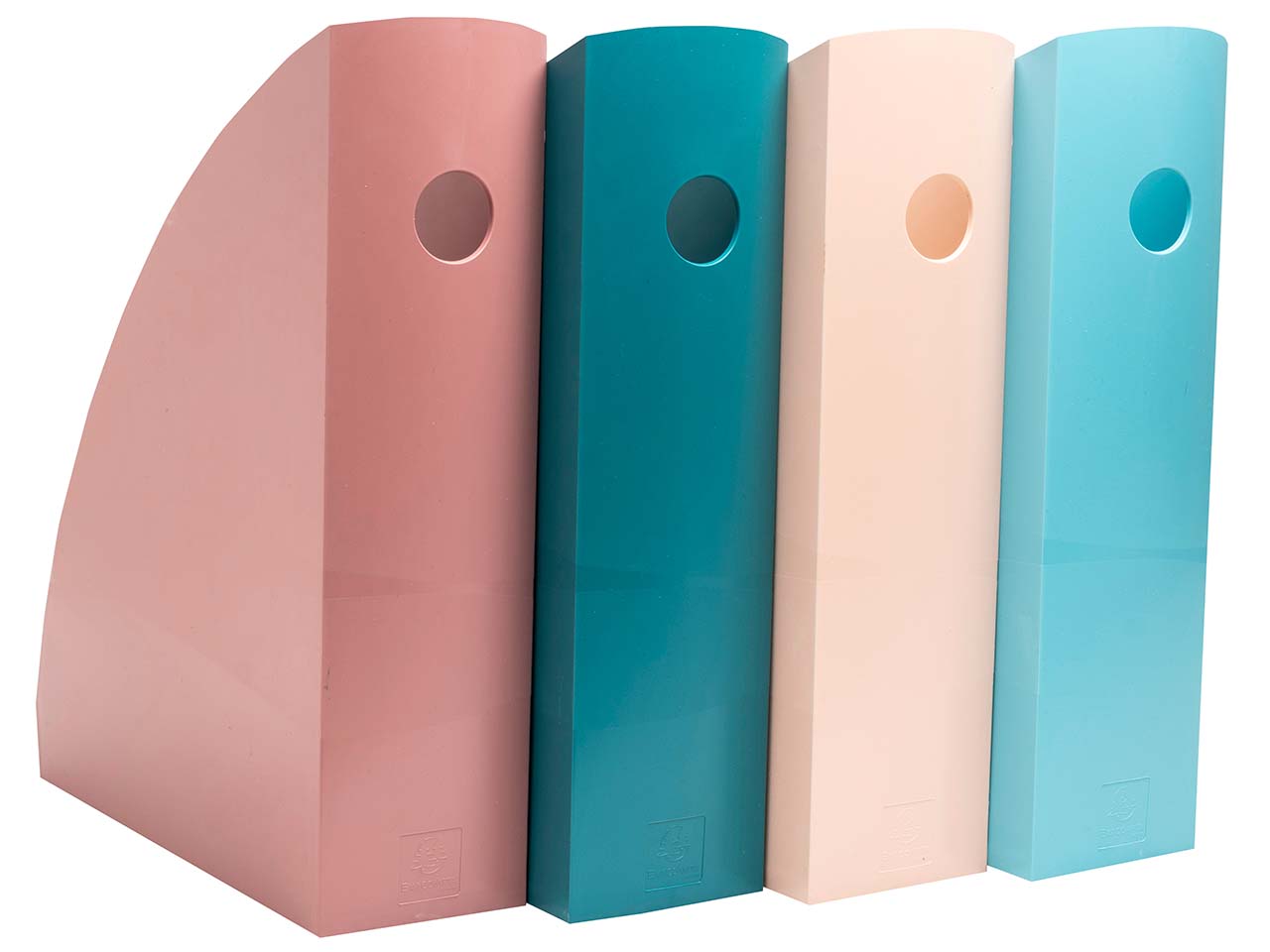4 Exacompta Stehsammler MAG-CUBE "Skandi", DIN A4+, farbig sortiert