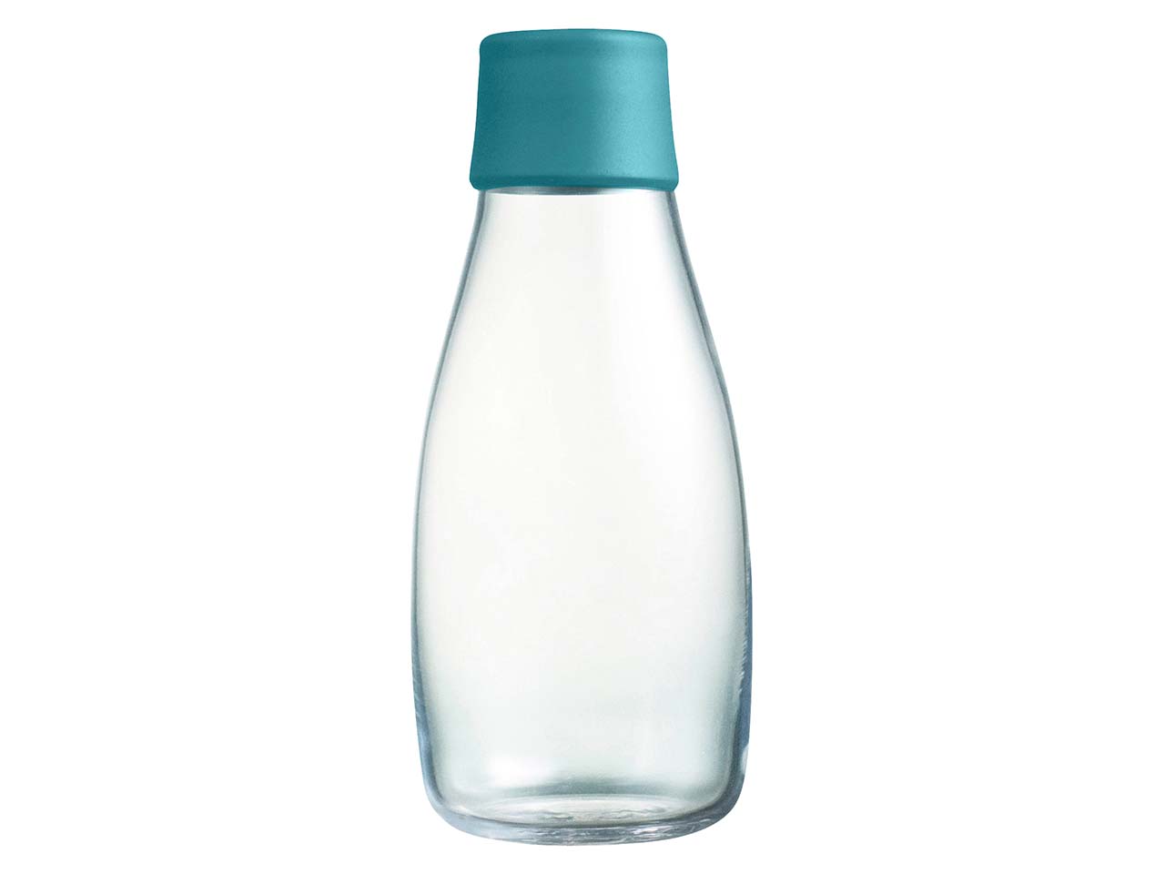 retap Trinkflasche 0,3 l aus Glas petroleum green