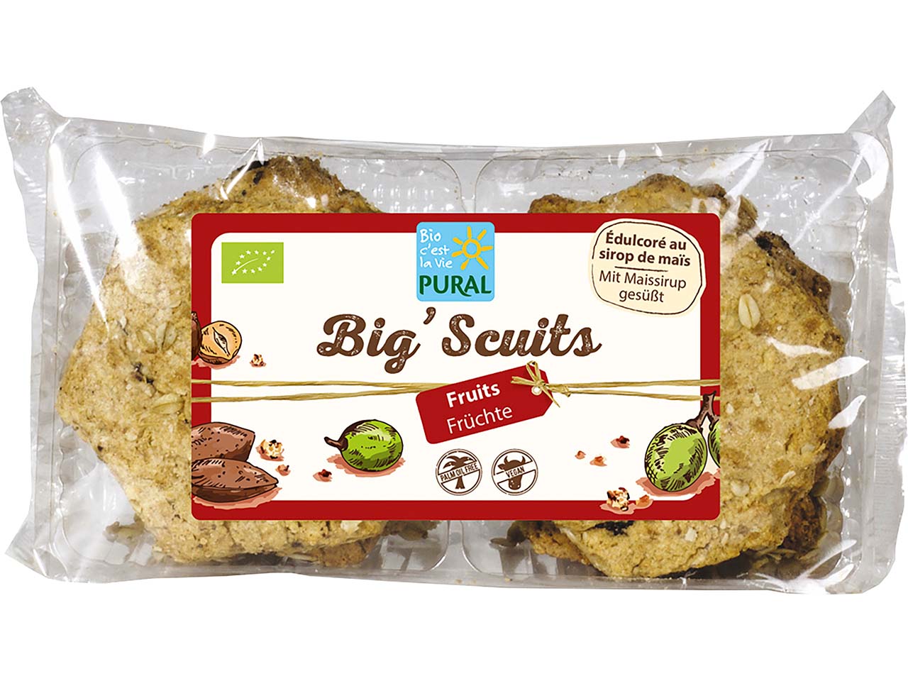 PURAL Bio-Früchte-Kekse 'Big’Scuits', 320 g