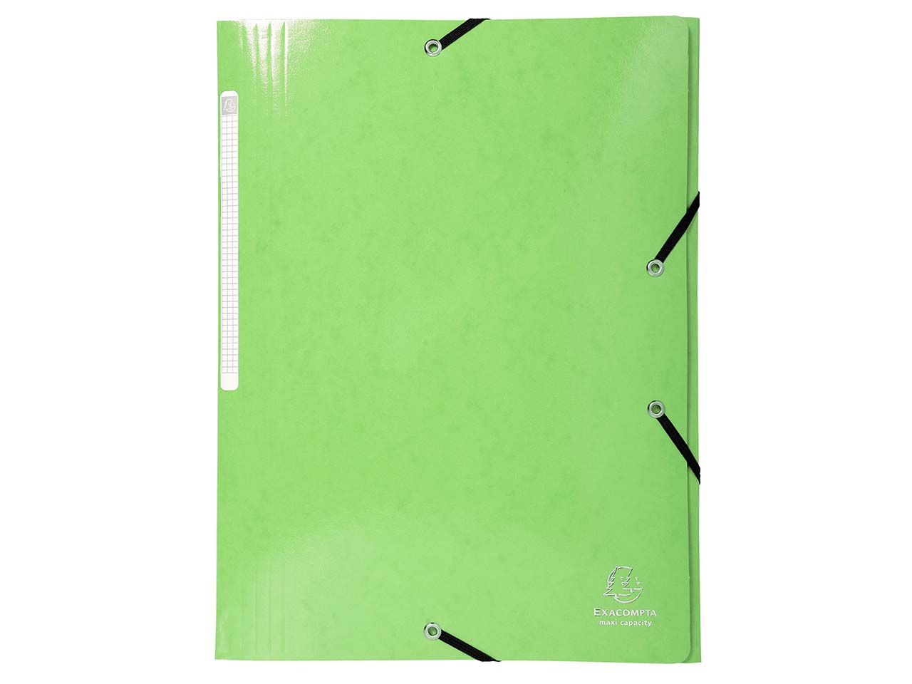 25 Exacompta Sammelmappen "Iderama", 425 g/m², DIN A4, Gummizug, 3 Klappen, anisgrün