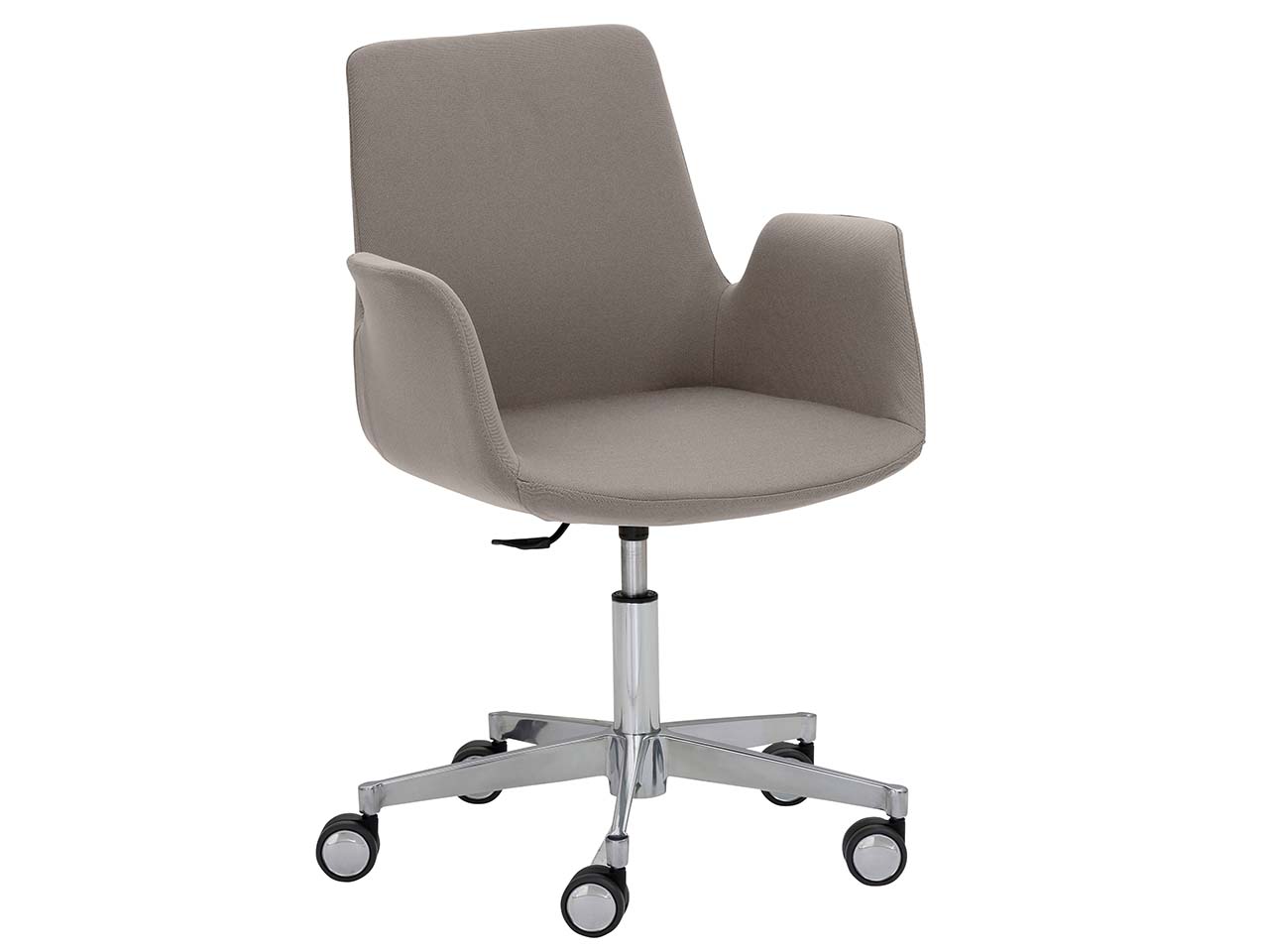 Besucherstuhl "2010" mit Aluminium-Fußkreuz, beige
