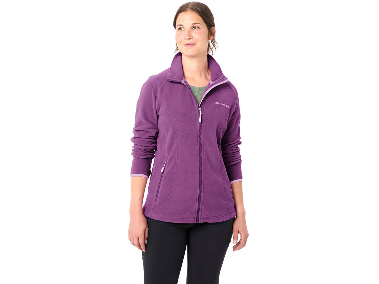VAUDE Damen-Fleecejacke "Rosemoor II" mit Stehkragen, magenta, Gr. 38