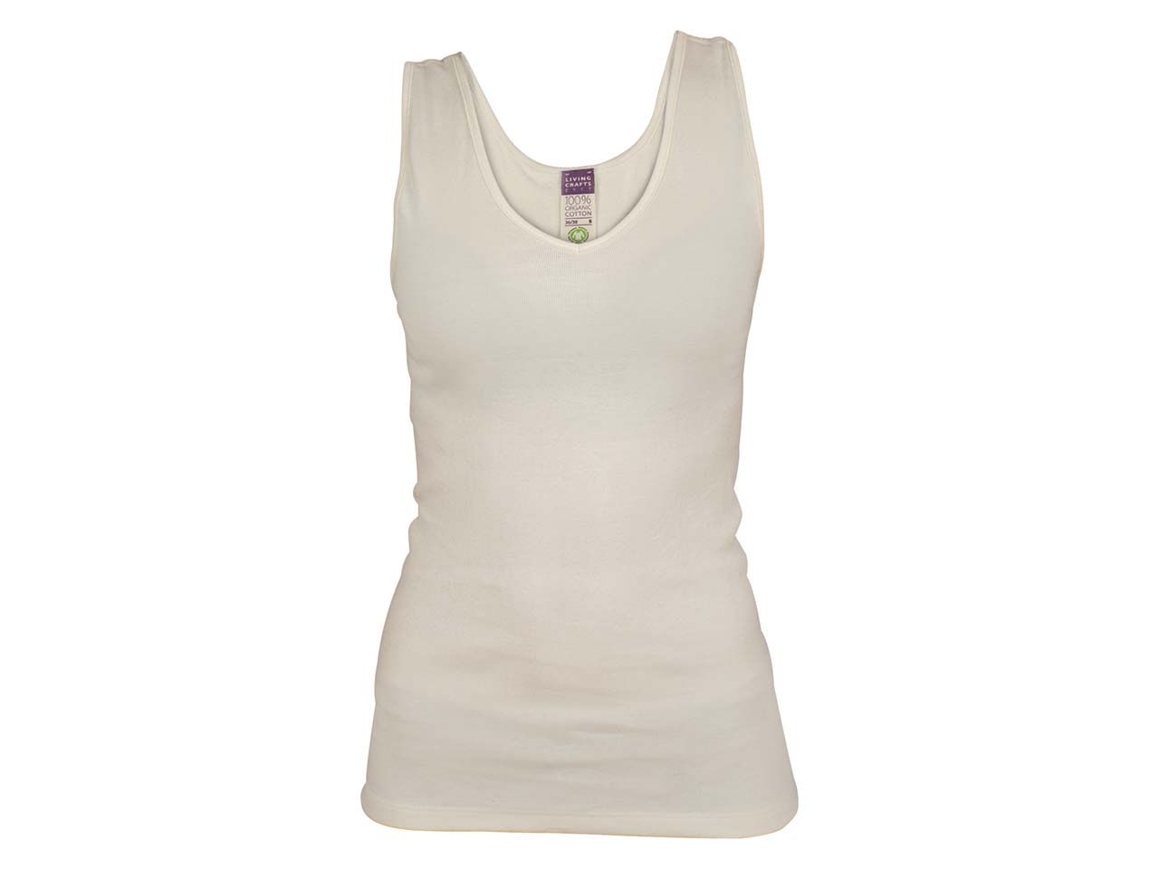 Living Crafts Bio-Damen-Top "Janine" natur, Gr. XL