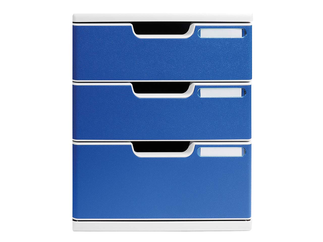 Exacompta Schubladenbox Modulo "Office", DIN A4+, 3 Schubladen geschlossen, blau