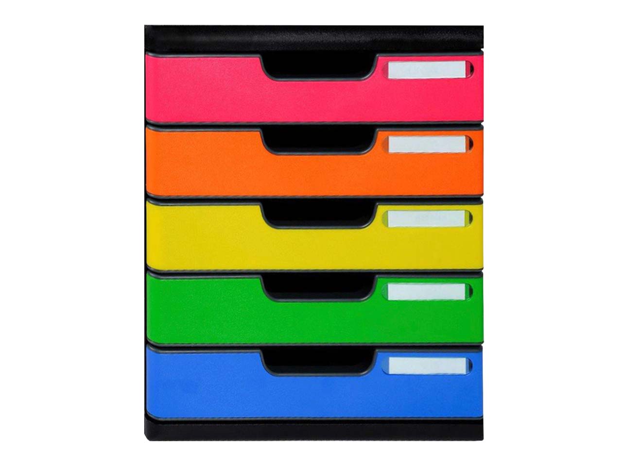 Exacompta Schubladenbox "Iderama", DIN A4+, 5 Schubladen geschlossen, regenbogen