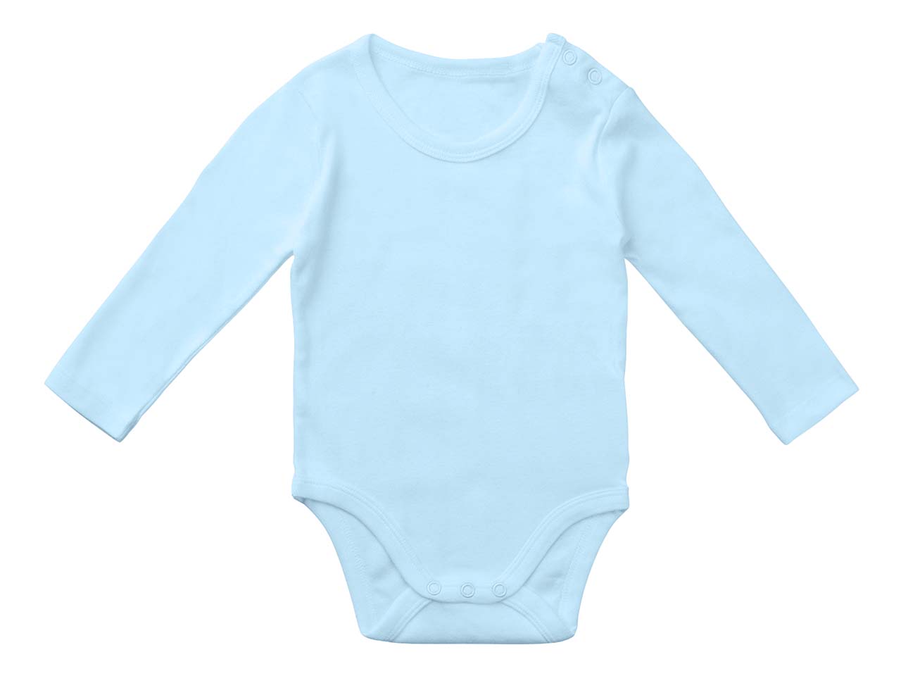 Neutral Bio-Baby-Body lang Gr. 86, hellblau